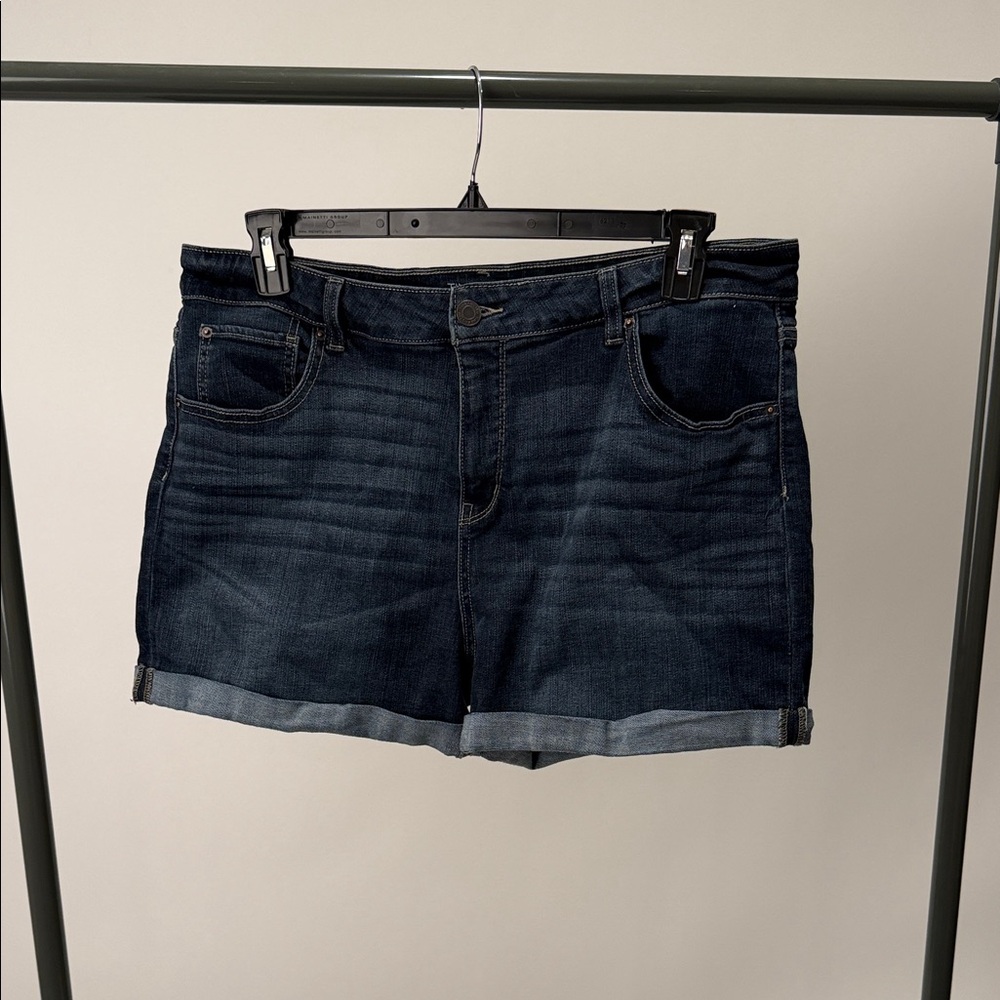 Time and Tru Dark Blue Jean Shorts